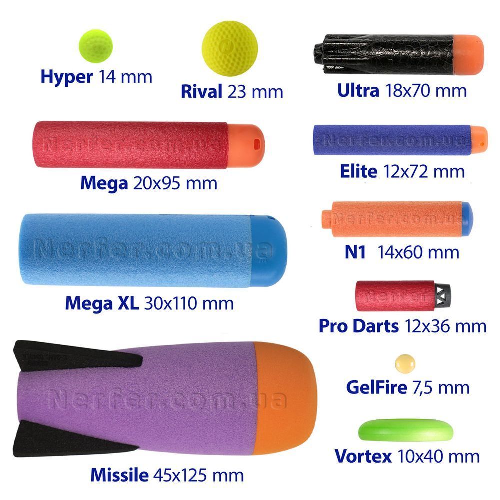 Гелеві кульки (орбізи) для Nerf GelFire, X-Shot Hyper Gel Різнокольорові 10000 шт
