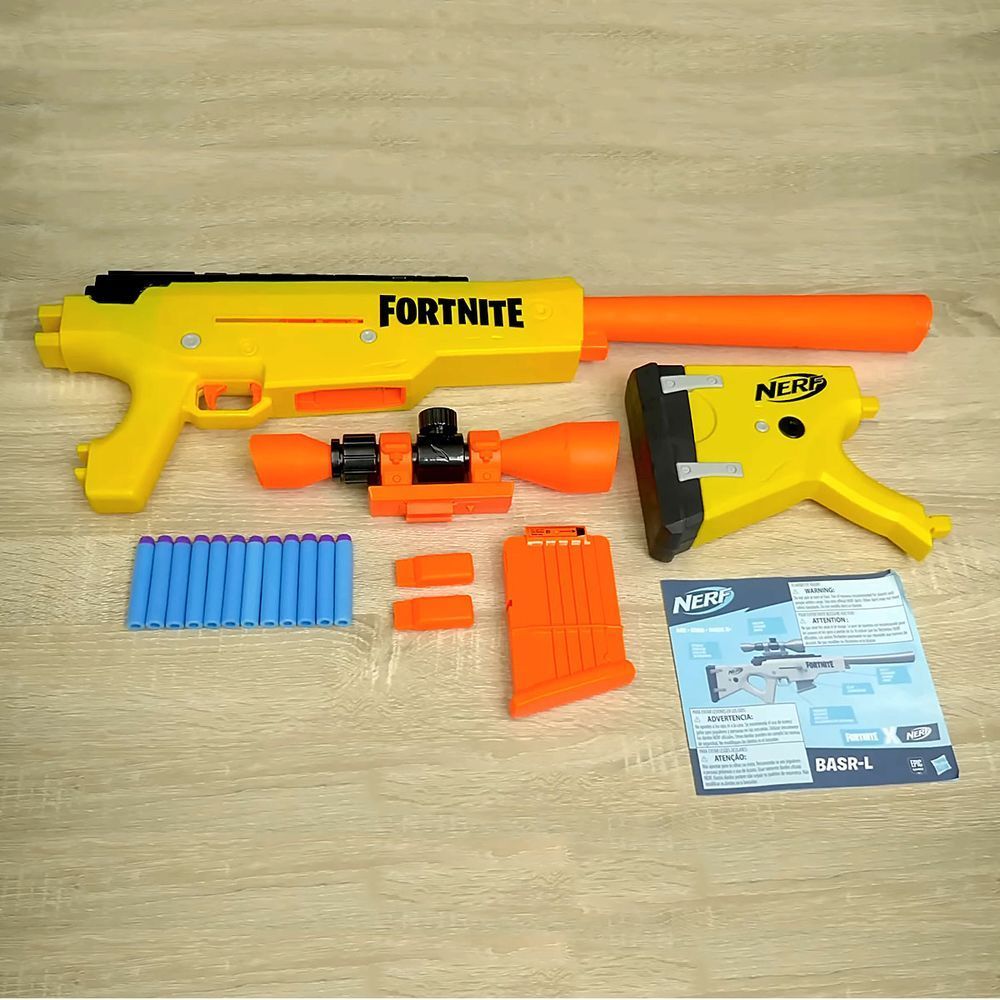 Nerf Fortnite BASR-L (E7522), эко-упаковка Уценка! Незначительно повреждена упаковка!
