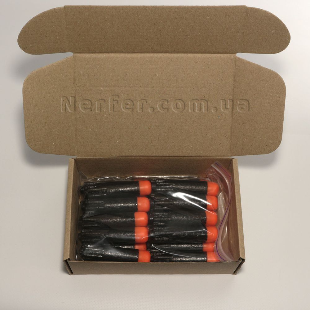 Патрони для бластерів Nerf Ultra з отвором на кінці Чорні 20 шт