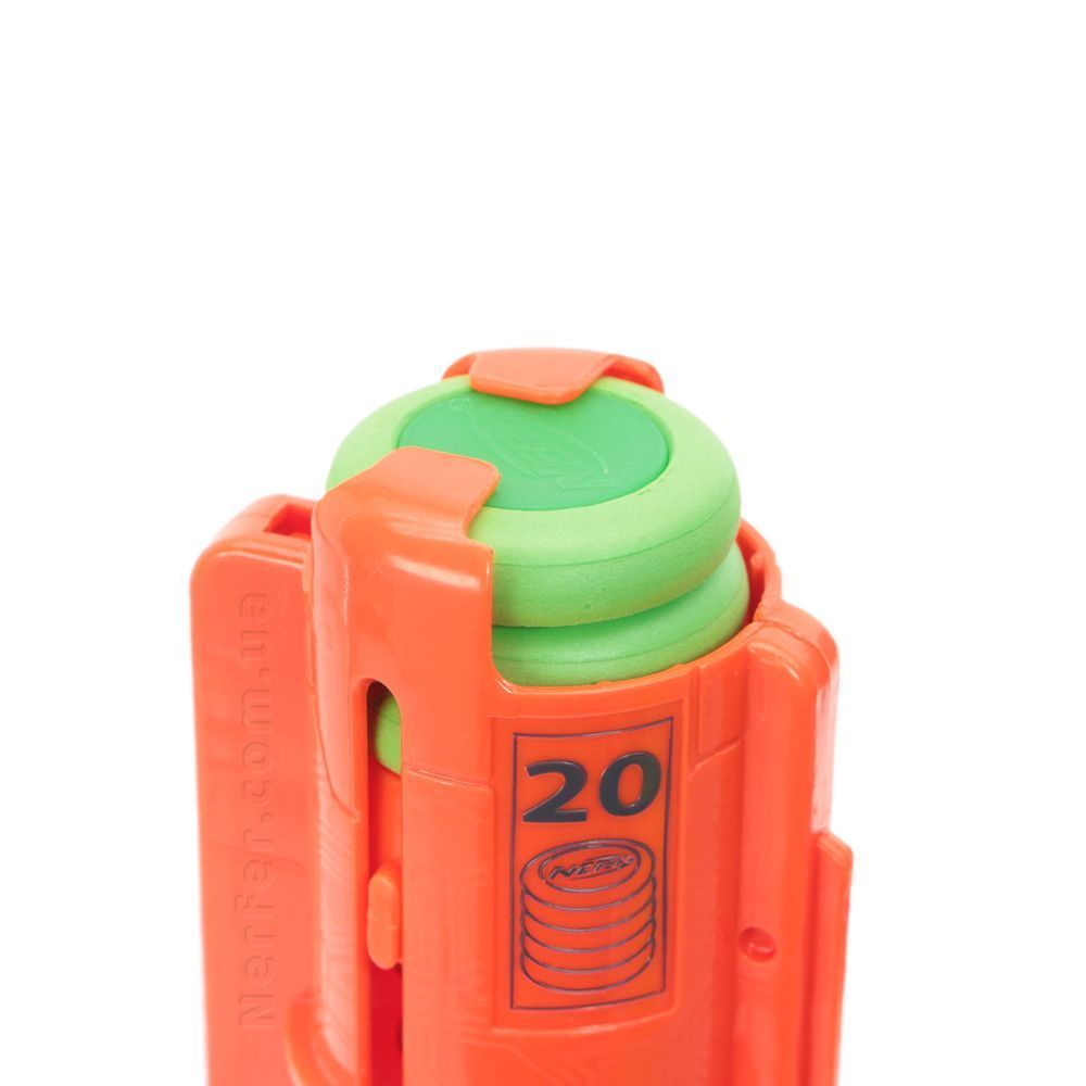Магазин Nerf на 20 дисков Vortex непрозрачный